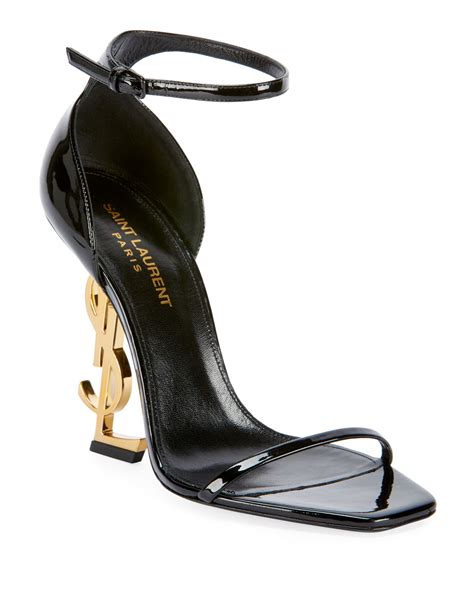 ysl gold plated heels|ysl platform heel.